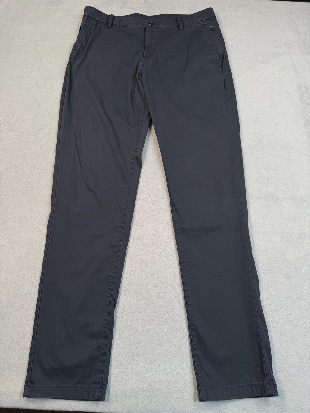 Birddogs Pants Mens 34x34 Navy Stretch Chino Casual Golf Travel Comfort Tech